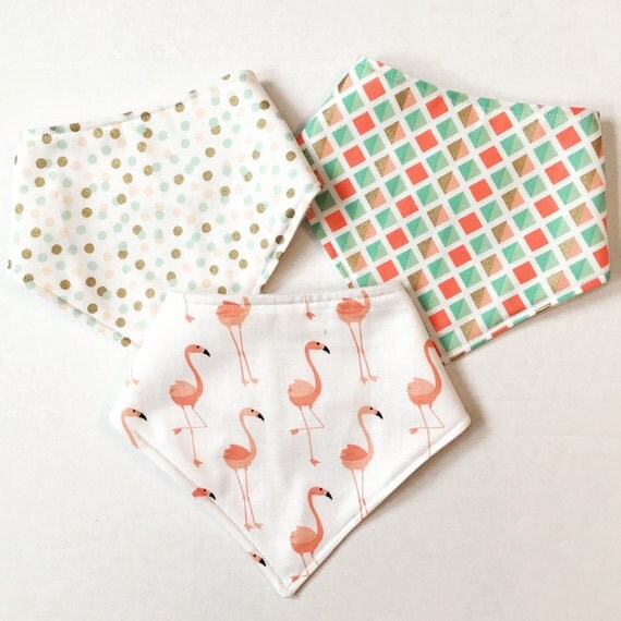 Items similar to Bandana Style Bibs on Etsy