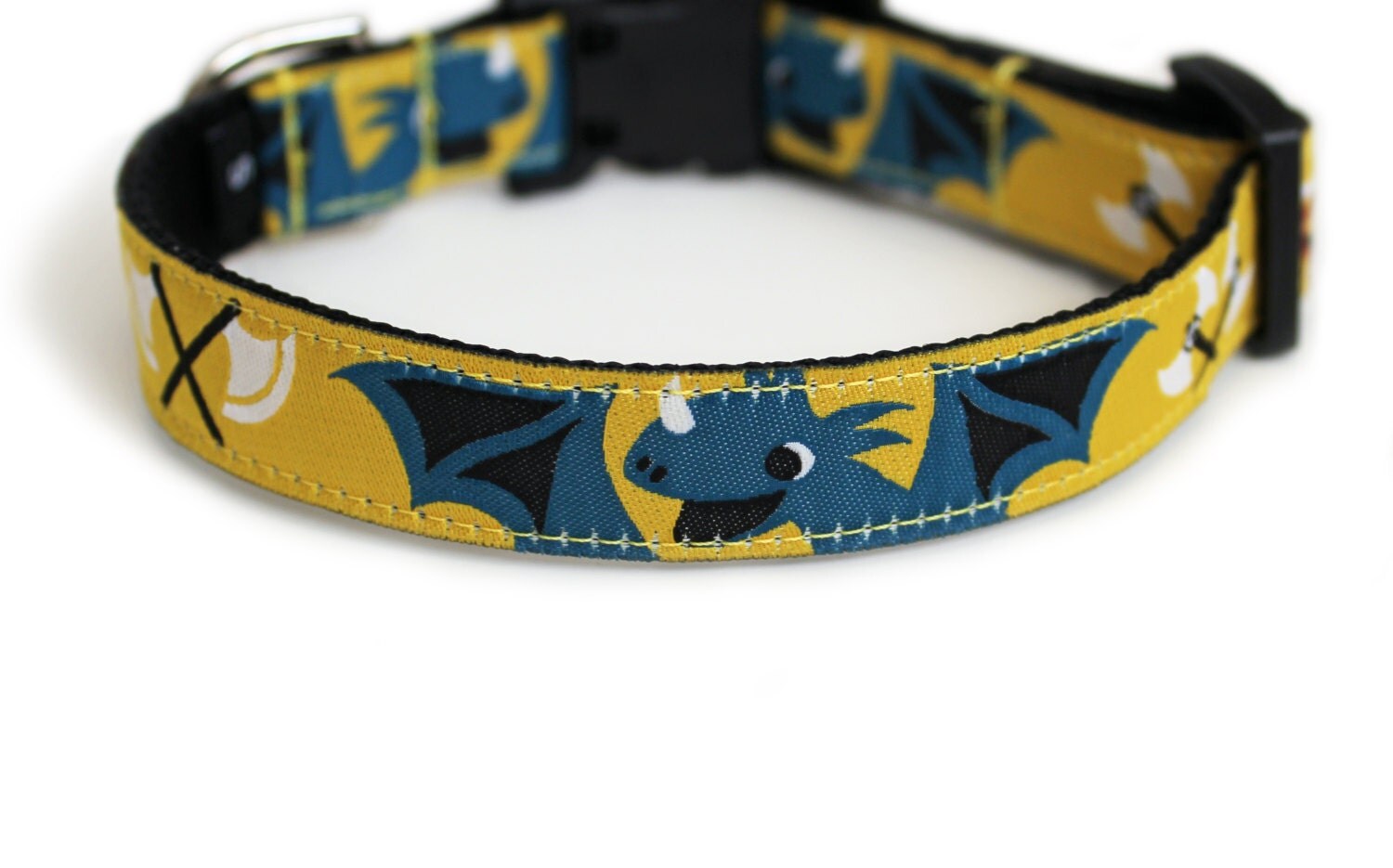 Vikings Dog Collar Cute Dog Collar Yellow Quick Release