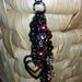 Heart and bead earrings