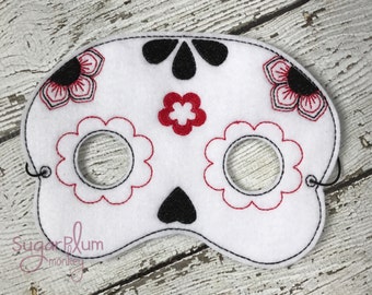 Sugar Skull Mask, Day of the Dead, Dia de los Muertos