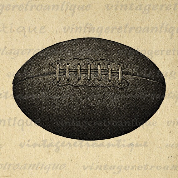Digital Printable Football Image Vintage by VintageRetroAntique