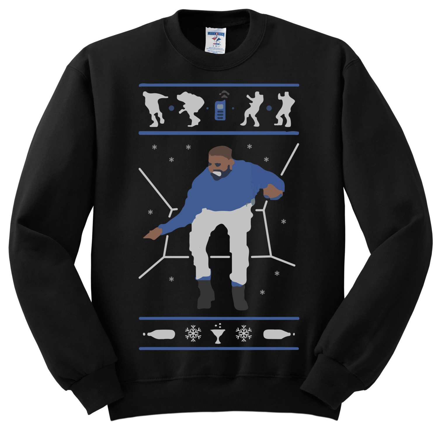 1-800 Hotline Bling ugly Drake Christmas Sweater by TheGoldenLabel