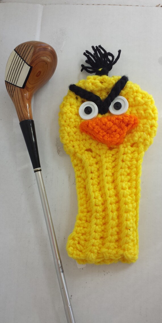 Yellow Angry Bird Golf CoversGolf Club CoversCrochet Golf