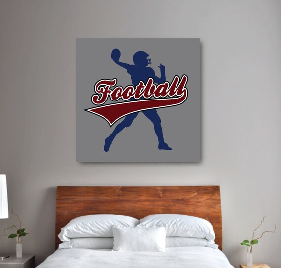 Football Wall Art Boy's Football Bedroom Sports Themed