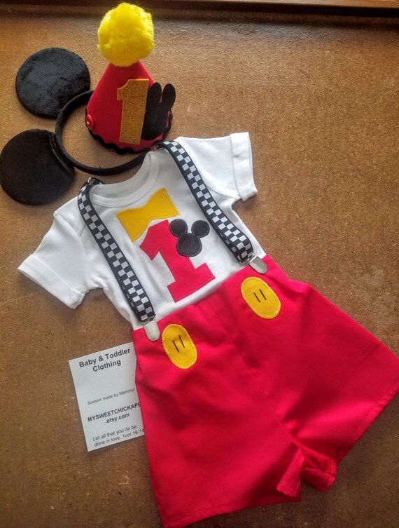 Mickey Mouse Birthday Mickey Mouse Outfit Mickey Mouse Smash