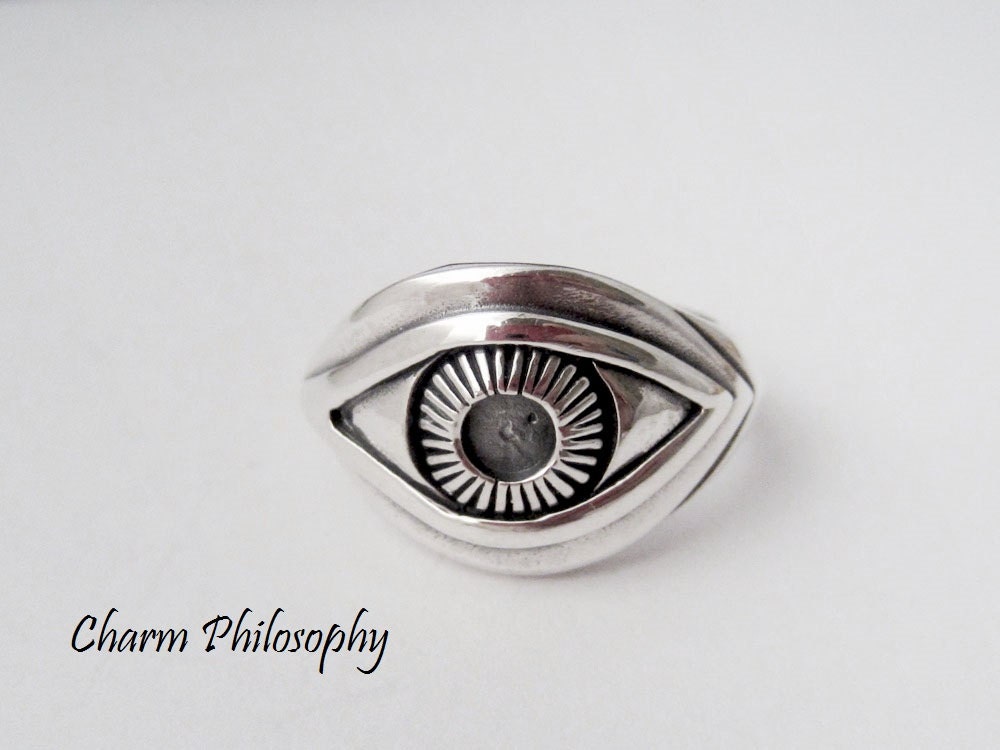 Eye Ring 925 Sterling Silver Jewelry Silver Human Eye Ring