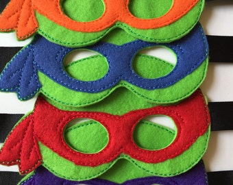 Teenage Mutant Ninja Turtle Masks - Full Set