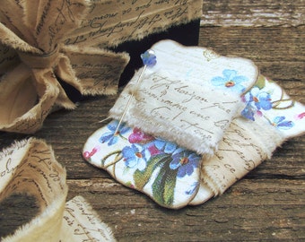 French Ribbon, French Script Fabric Ribbon, Handstamped Ribbon, Muslin Fabric Cotton Ribbon, shabby chic décor muslin ribbon, gift ribbon