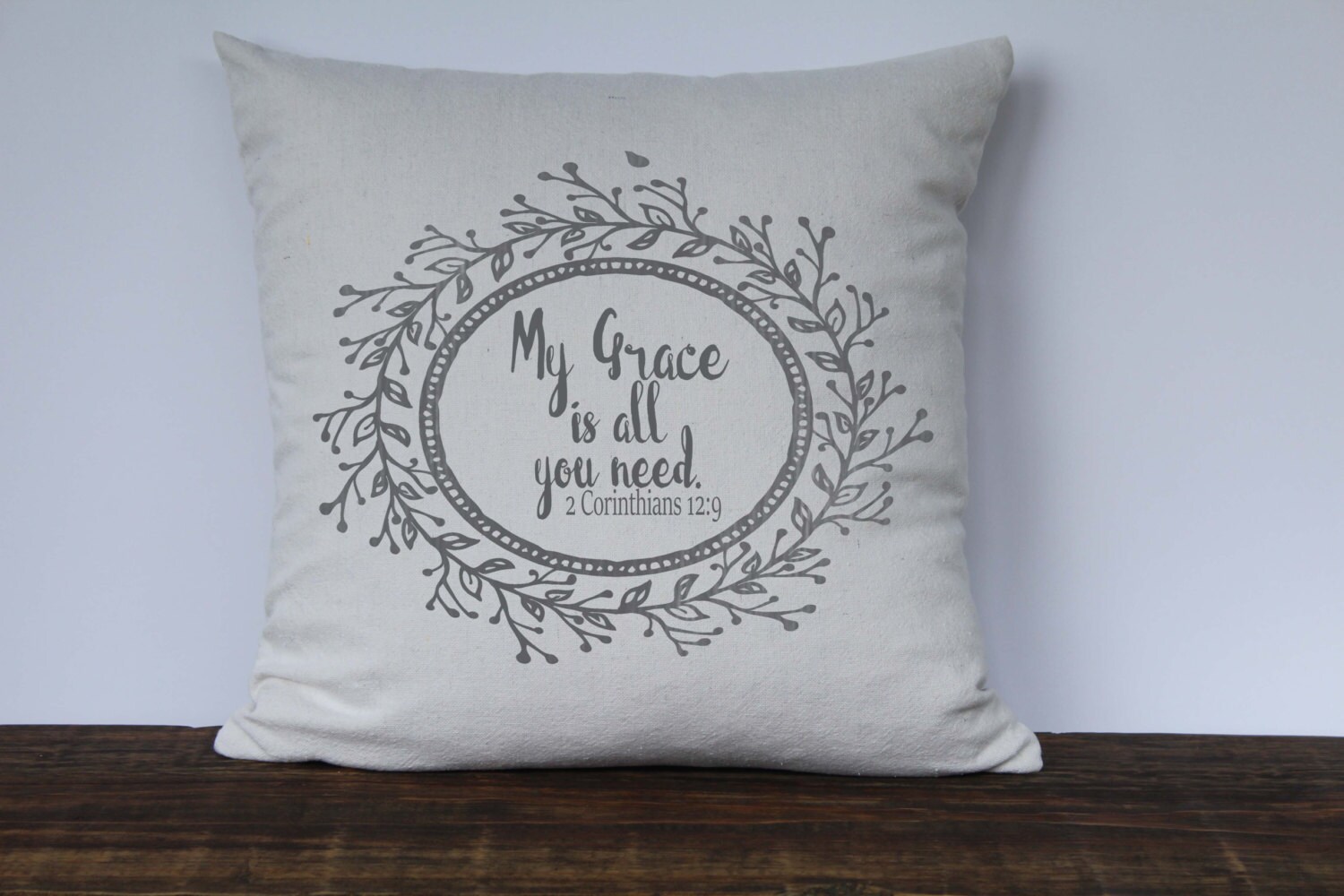 Scripture Pillow Cover Bible Verse Pillow Inspirational