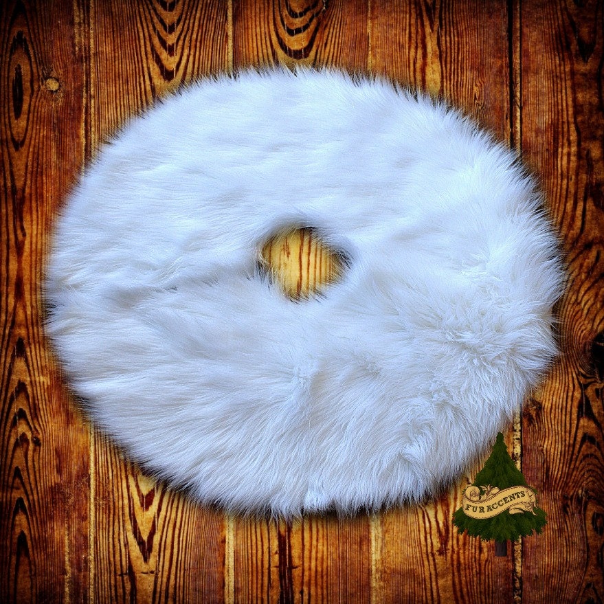 Faux Fur Tree Skirt 87