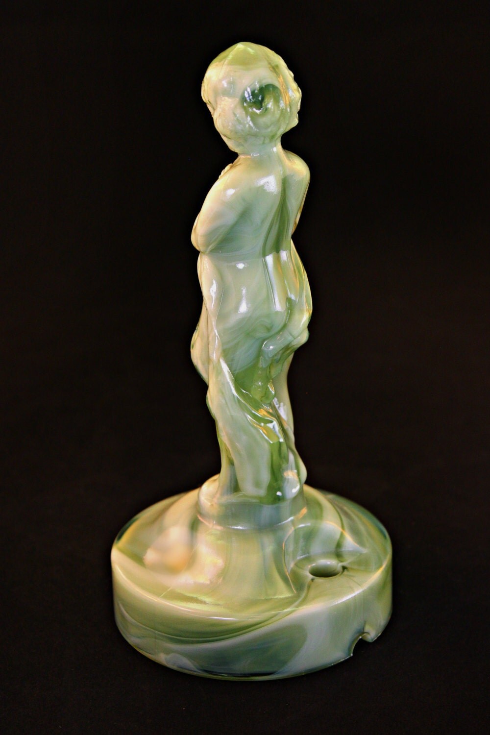 Jadeite Glass Figurine Jadeite Slag Glass Figurine Jadite