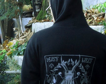 Occult Evil Goat Black Ritual Metal Hoodie