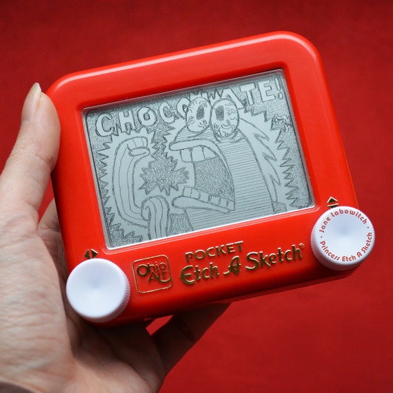 Chocolate Guy Spongebob Squarepants Etch A Sketch art