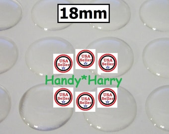 New Item (60 OR 120) 18MM Crystal Clear Epoxy Adhesive Circle Bottle cap Bottlecap Stickers Dome Dots Bubble Epoxy Stickers Epoxy Domes 18mm