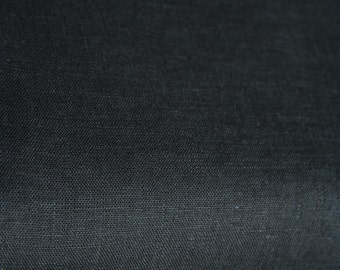 Black Linen Fabric/ Softened Linen/ Fabric by Half Yard/ Baltic Linen/ Natural Linen/ Flax