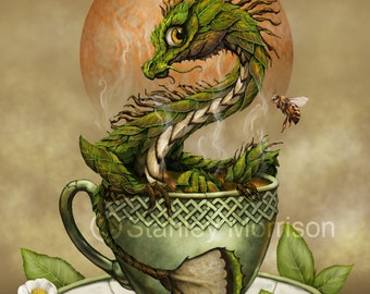 TEA DRAGON Print 4x6, 8.5x11, or 11x14