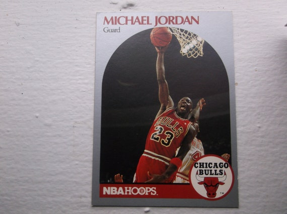 michael jordan nba hoops all star card 1990