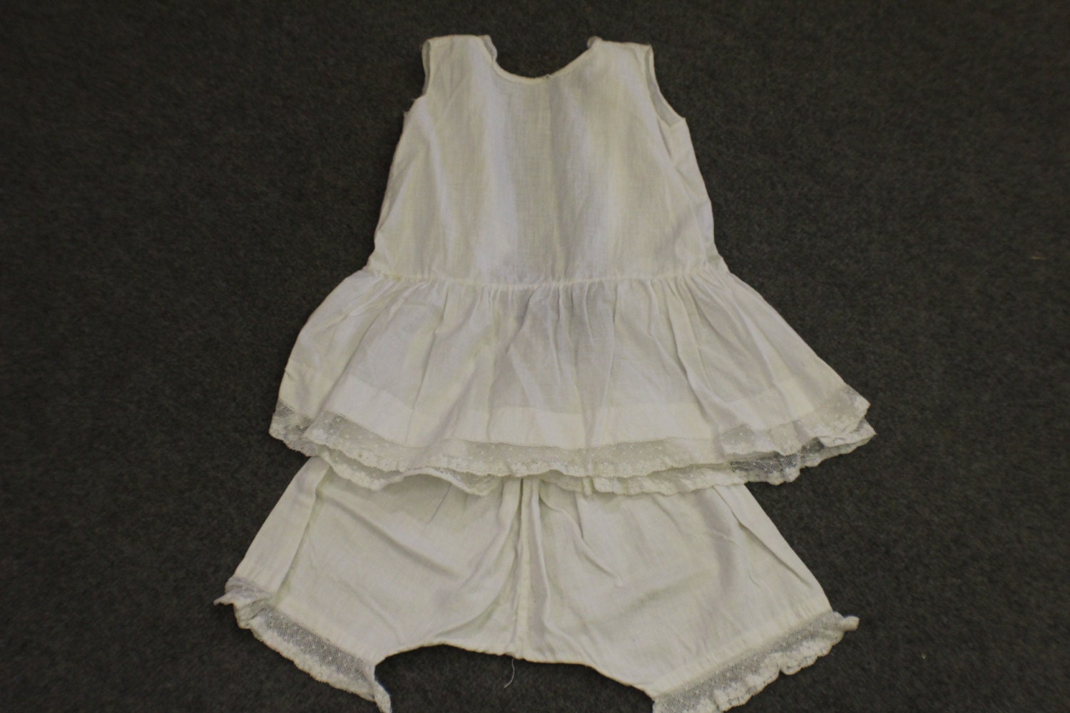 Antique Girls Linen Undergarments Antique Handmade Girls