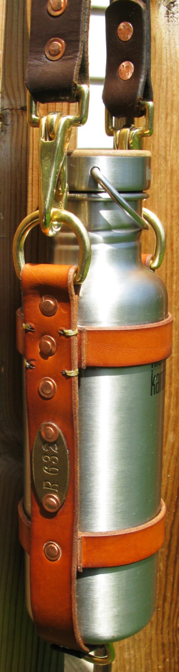 Klean Kanteen Leather Bottle Holder/Carrier Canteen for