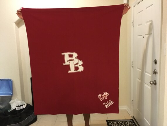 Custom High School Stadium Blanket Graduation gift