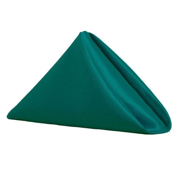 Teal Napkin for Weddings Wholesale Satin Napkins