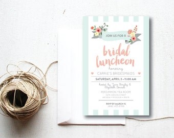 INSTANT DOWNLOAD bridal luncheon invitation / bridal brunch invitation / bridesmaids luncheon invitation / bridesmaids brunch invitation