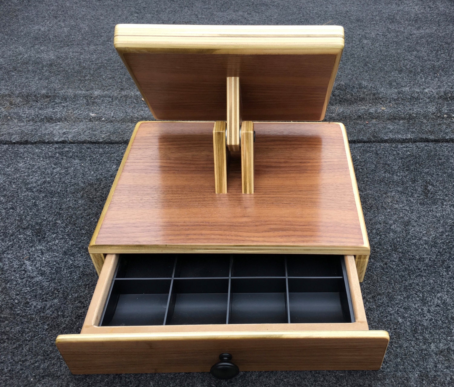 Plywood iPad stand cash register Walnut Cherry Maple or Oak