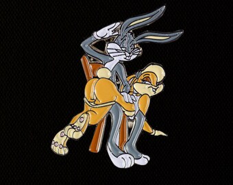 Naughty Lola and Bugs Bunny Enamel Heady Festival Hat and Lapel Pin