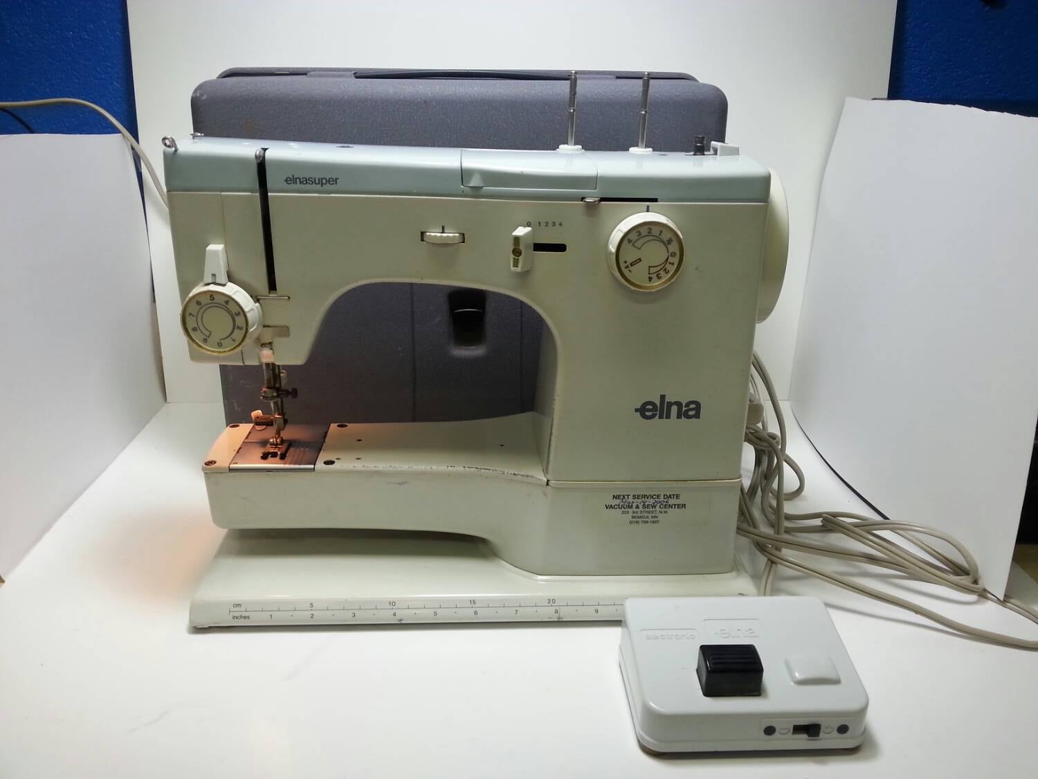 Free Shipping Elna Super 62C Sewing Machine With Metal Case