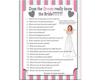 Wedding Bridal Shower Game Famous Movie Love by TheVintagePen