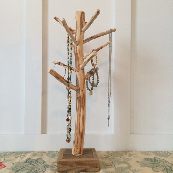 Natural Rustic Cedar Jewelry Display Tree