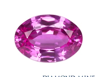A Beautiful NaturalSapphire 1.17 Pink Oval Extra
