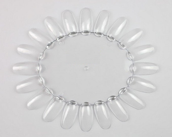 Nail Art Practice Displays False Acrylic Wheel Board