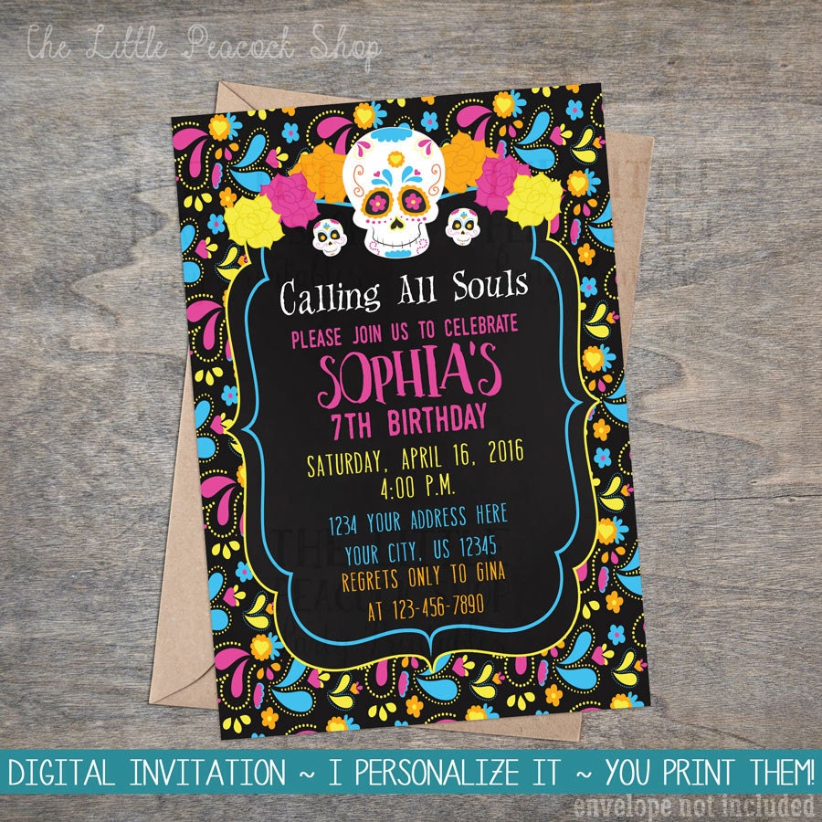 Day Of The Dead Invitations 4