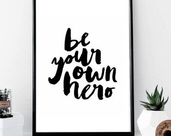 girl power tumblr funny quote typographic Print word quote art