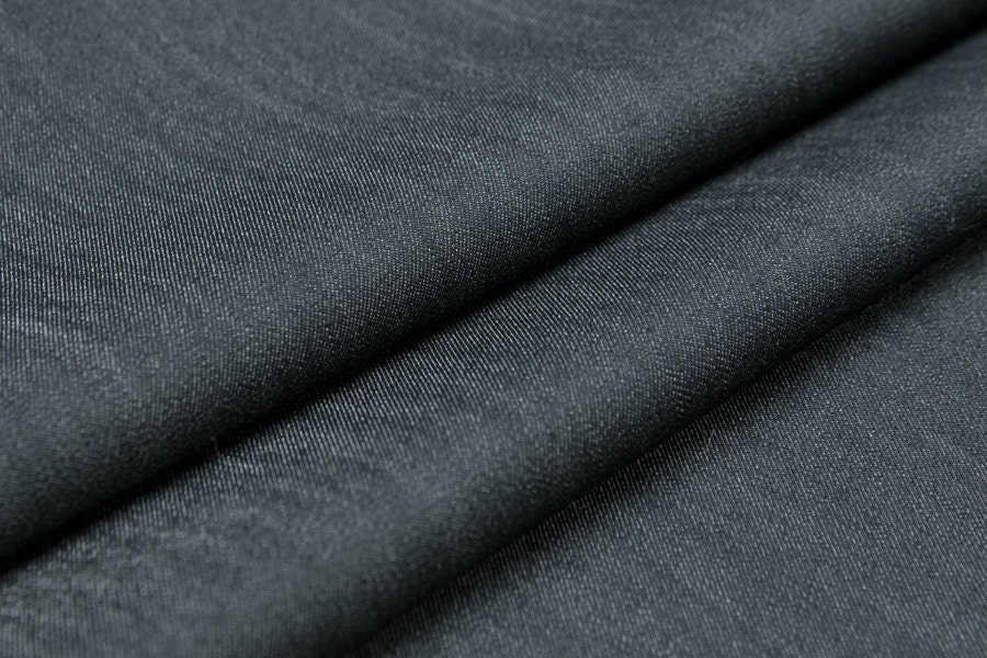 Stretch raw denim fabric wool blend dark by LazyRuler on Etsy