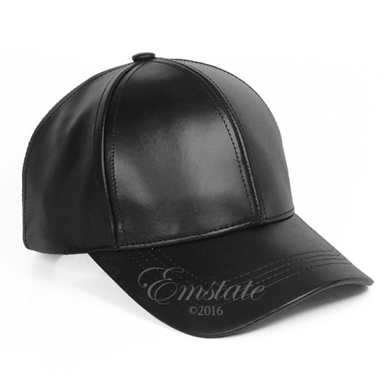 Genuine Cowhide Leather Baseball Cap Adjustable Many Colors
