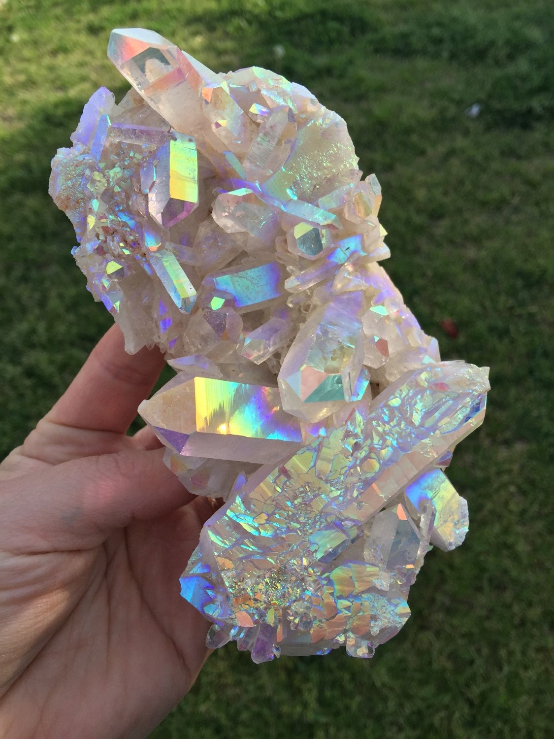 Angel Aura Quartz Point | Metaphysical Meaning and Healing Properties