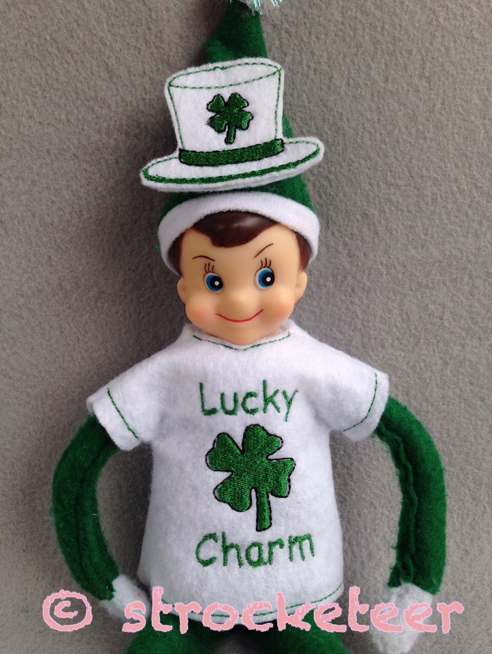 Lucky Charm St. Patrick's Day Elf Outfit Shirt & Hat