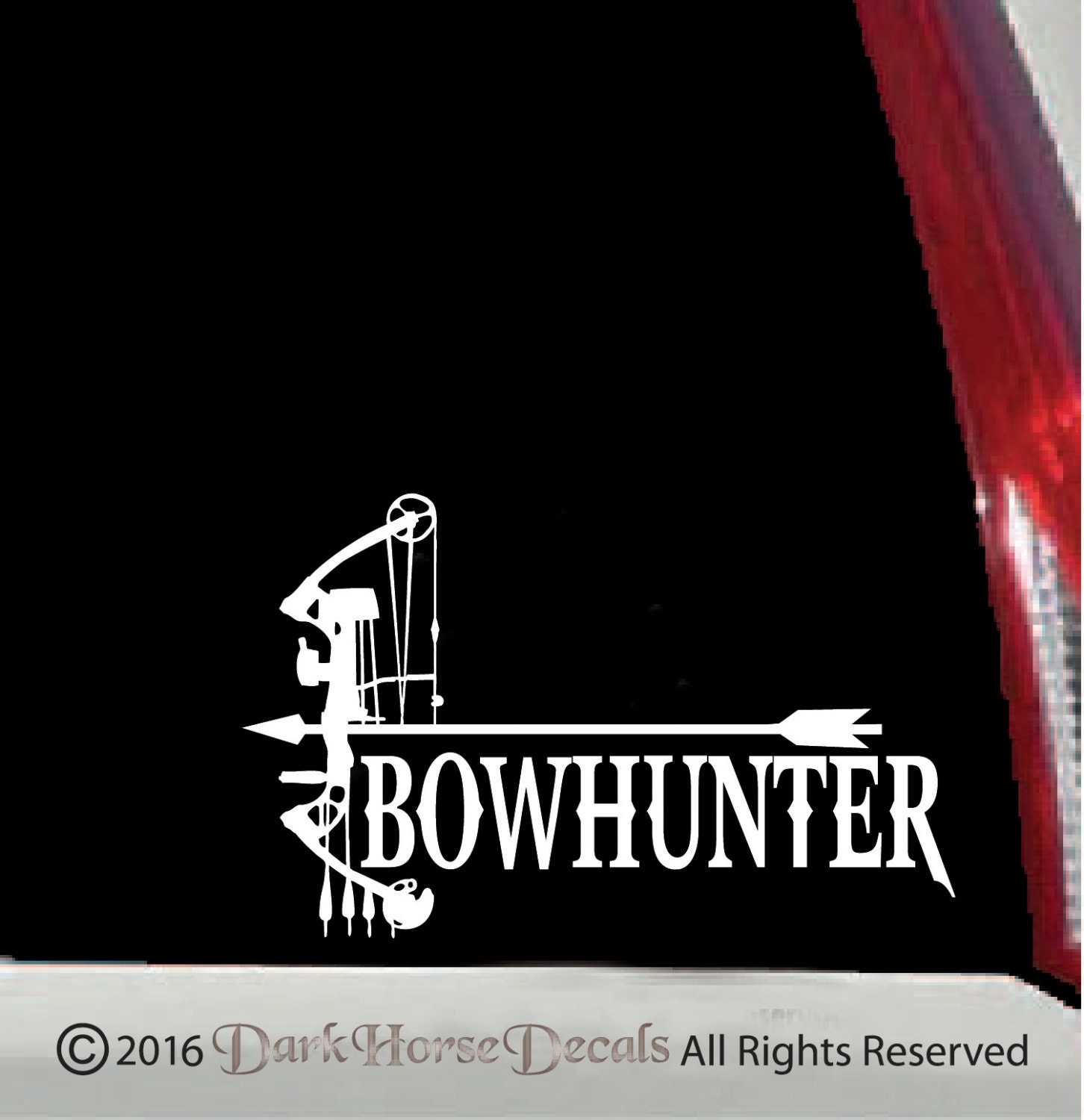 Bowhunter Vinyl Car Decal Indooroutdoor Hunting Sticker 2830