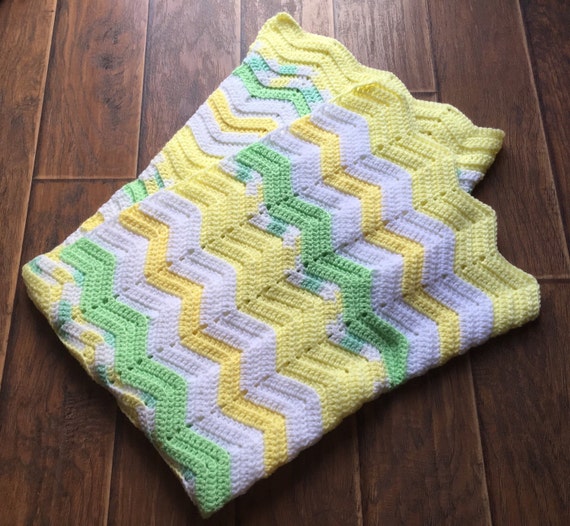 Crochet Ripple Stitch Baby Afghan