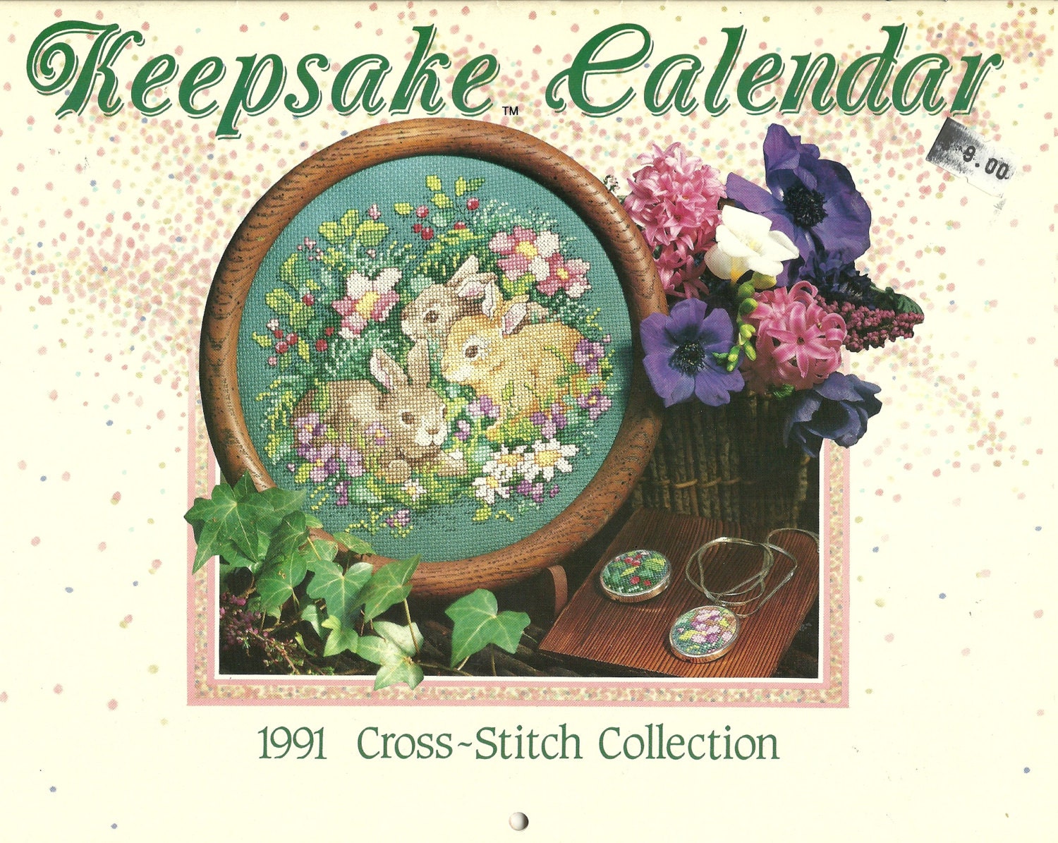 1991 Keepsake Calendar Cross Stitch