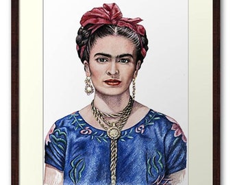 Hommage to Frida Kahlo - Fine Art Print 20 x 30 cm