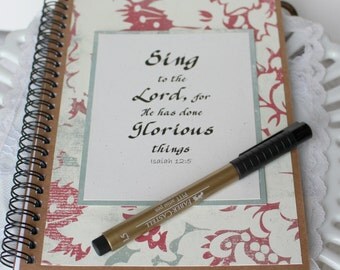 Scripture notebook Writing journal notebook by BellaBoutique23