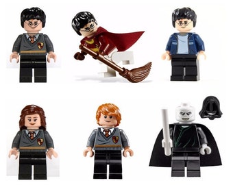 Lot of 6 figures Lego Harry Potter customized