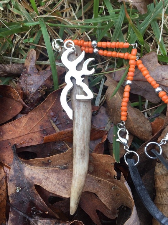 Rear view mirror charm real deer antler by WoodlandInspiration