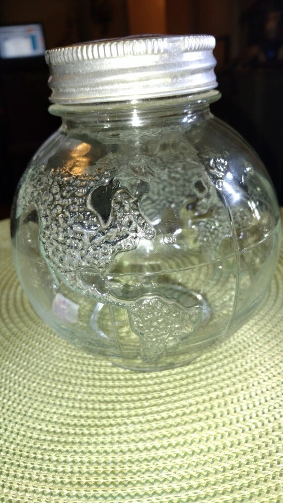 Items similar to Antique World Globe Canning Jar & Lid on Etsy