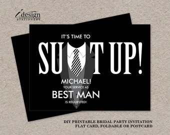 Best Man Invitation Template 3