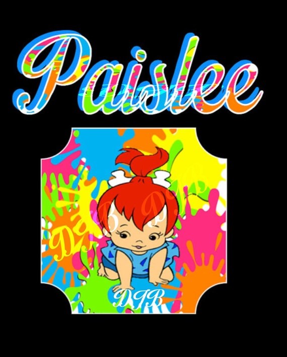 Black Custom Fruity Pebbles Shirt to match the Foamposites