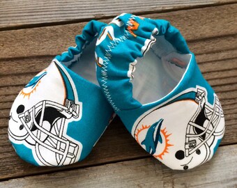 Miami Dolphins unisex baby shoes